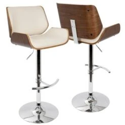 Carson Carrington Tranas Mid-Century Modern Adjustable Barstool - Brown/Cherry -Elegance Barware 003ceac8 39e6 4b7a 938a c3795a4e88d6