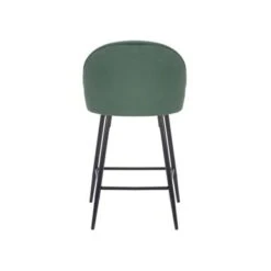 Porthos Home Freya Velvet And Metal Counter Stools (Set Of 2) - Grey -Elegance Barware 00caab89 3a84 432c 832f c48f413e2c97