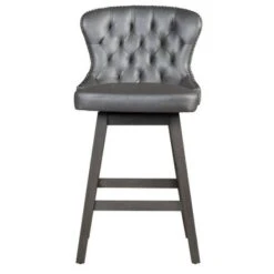 Hillsdale Furniture Rosabella Wood Swivel Stool - Wirebrush Gray - Counter Height -Elegance Barware 040d91c6 9691 440c 8805 401e77f054b2