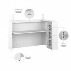 Studio C Corner Bar Cabinet By Bush Business Furniture - White -Elegance Barware 0442f8d9 cfe8 44de 9e1f 1efeac8dc46d