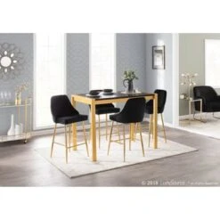 Silver Orchid Pugo Glam Bar Cart With Wheels -Elegance Barware 04ac2ab6 e986 4463 b2b3 556bf1346965