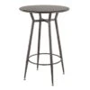 Carbon Loft Barton Industrial Round Bar Table - N/A - Antique -Elegance Barware 05a28998 7a75 4207 8d6c f2e4189bfda0