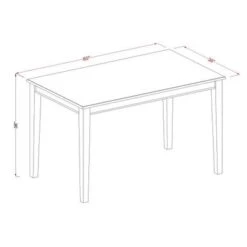 East West Furniture 5-piece Dining Room Pub Set - A Table And 4 Barstools - Mahogany Finish(Seat's Type Options) - DUBU5H-MAH-LC -Elegance Barware 06ef8d41 6437 4bb2 865b 4cf164e975af