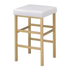 OSP Designs 26 Inch Gold Backless Stool - Black -Elegance Barware 0725febb b8f2 4c3d a5ef ffcae74c53ee