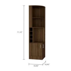 Copper Grove Tumanyan Corner Bar Cabinet - N/A - Light Oak -Elegance Barware 07953719 a1cf 4893 9258 ba8e4db7fca8