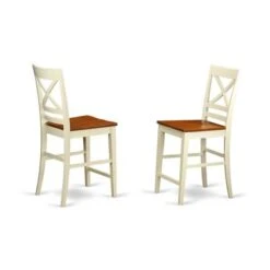 East West Furniture - Rubberwood Counter-height Pub Set - A Table And Counter Height Chairs (Color Options Available) - TRQU3-BLK-W -Elegance Barware 0d043739 6727 4d2a 8a57 8504eae0e8cf