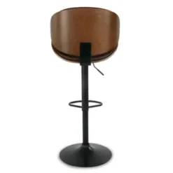 Brown Bellatier Tall Upholstered Swivel Barstool(1/CN) -Elegance Barware 0edbf51a ec50 47fd 9862 905753060265
