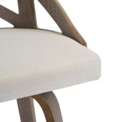 The Gray Barn Charlotte 26" Fixed-Height Counter Stool With Round Footrest (Set Of 2) - Grey Fabric/Light Grey Wood/Black Footrest -Elegance Barware 1063154d c6d8 4356 a9a1 385df6b19066