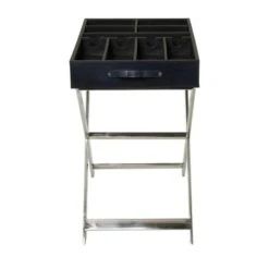 Stainless Steel Modern Wine Holder - 24 X 16 X 26 - Black -Elegance Barware 1091ff39 1bb2 4362 8c9f 0944952ec9da