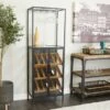 Black Wood Modern Standing Wine Rack - 24 X 14 X 67 - 24 X 14 X 67 - Black -Elegance Barware 12c113c8 580c 4cb0 b22e 920b05f20b65