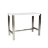 Aurelle Home Walnut Modern Counter Table - White -Elegance Barware 13ef8344 619b 443c 8ee7 63514ec7bc9d