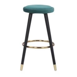 Silver Orchid Cavalier Counter Stool - Set Of 2 - Blue -Elegance Barware 14e9adf4 1586 437b 8e2c c604764a7400