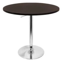 LumiSource 'Elia' 27-inch Adjustable Bar Table - Elia White -Elegance Barware 15801e38 4a5c 4d8e bb91 071b92724862