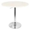 Porch & Den Bixby 27-inch Adjustable Bar Table - White