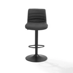 Wyatt Adjustable Height Swivel Stool - 17"d X 17"w X 42.13"h - Single - Distressed Black - Bar Height -Elegance Barware 17947310 fcd0 4aa9 b35c 260f080500d8