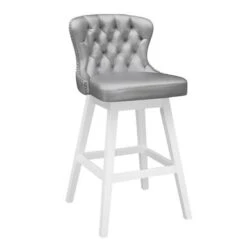 Hillsdale Furniture Rosabella Wood Swivel Stool - Wirebrush Gray - Counter Height -Elegance Barware 18256d4f da1a 4f14 8a6b b2a5cdcabb27