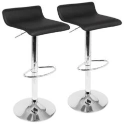 Contemporary Ale Adjustable Barstools (Set Of 2) - Brown -Elegance Barware 18407501 1ab0 48fd a35b 68750f72ce25