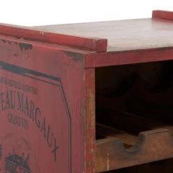 Wood Farmhouse Wine Rack 16 X 14 X 13 - 14 X 13 X 16 - White -Elegance Barware 19f737cf a2e2 44e0 b3c6 38a561df856d