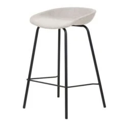 (Set Of 2) Mitch Chenille Fabric Bucket Seat Counter Stool (26-inch) - Counter Height - Oyster -Elegance Barware 1a0783c5 2708 47d1 bc9c 5852ae86ea81