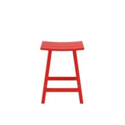 Laguna 24" All-Weather Resistant Outdoor Patio Bar Stool - Orange -Elegance Barware 1a6f503e 844d 4c75 958a e40241460ea5