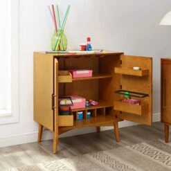 Landon Bar Cabinet In Acorn - 31.75"W X 19"d X 36"H - 31.75"W X 19"d X 36"H - MDF/Wood - Acorn -Elegance Barware 1ce6f663 7edb 4922 ab8d 5804521de223