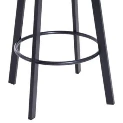 Carbon Loft Jumenta 3-piece Adjustable Industrial Indoor Bistro Set - Black -Elegance Barware 1ced3c11 884e 4794 9a53 e75d5aeff9cf