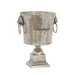 Silver Aluminum Traditional Wine Holder 16 X 13 X 11 - Wine Cooler -Elegance Barware 1d9635c0 cb73 44c5 8200 47ffb6221bdc