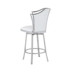 Somette Nana Swivel Counter Stool With Design Back - Grey -Elegance Barware 1f227cf5 cc76 4692 8539 b954762805b5