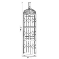 Vintiquewise Creative Bottle Shaped Black Wine Holder Rack Holder For Dining Room, Office, And Entryway - Black -Elegance Barware 1f9b9fcb 819c 44cd 8441 7855d503c260