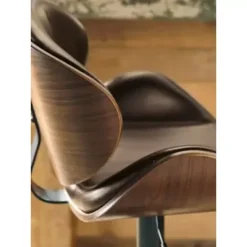 Brown Bellatier Tall Upholstered Swivel Barstool(1/CN) -Elegance Barware 1fb87697 6536 40e7 993c 21f5521c889d