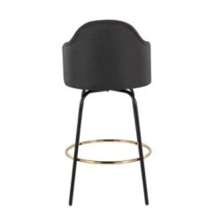 Carson Carrington Valsatra Upholstered Bar Stool With Metal Base (Set Of 2) - Cream/Gold -Elegance Barware 2183210a 7634 42dd a2de 70457397fac9