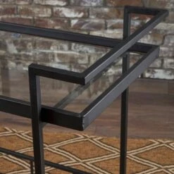 Ambrose Industrial Glass Bar Cart With Shelves By Christopher Knight Home - Iron/Glass - Rose -Elegance Barware 2196e591 3ef1 44f0 a8c2 3f69a830355f