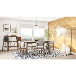 Carson Carrington Viborg Walnut Finish Wood Bar Table - 47.24" L X 17.72" W X 42.01" H - Walnut -Elegance Barware 23e54842 7947 4350 80eb 19509eceac89