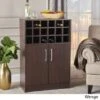 Roula Mid-Century Wood Wine And Bar Cabinet By Christopher Knight Home - Brown -Elegance Barware 244c3dc5 f566 49ce 8d7c d4d6c51dbd5f