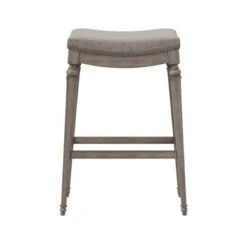 Hillsdale Furniture Vetrina Wood Backless Counter Height Stool - 21.5"W X 15.5"L X 27"H - Grey - Counter Height -Elegance Barware 25b77cbf 1210 43b9 ad87 1bda05c33f38