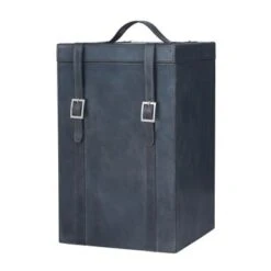 Leather Modern Wine Holder - 9 X 10 X 16 - Tan -Elegance Barware 2982018d 1e3c 4c37 88a6 7321e2dd9f9f