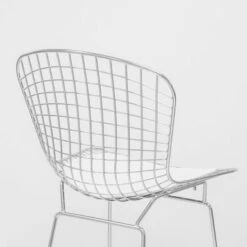 Carbon Loft Flossie Chrome Wire Counter Stool With Faux Leather Interchangeable Seat Pads - Black -Elegance Barware 2a7dba51 879e 4dda b8fb 6b4fde91060b