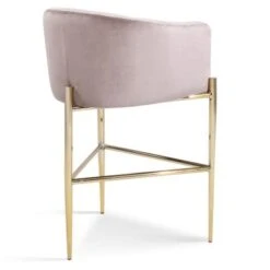 Silver Orchid Beavers Velvet Upholstered Shelter Arm Bar Stool - Navy - Counter Height -Elegance Barware 2c72a211 e36e 4298 b68c 2b93393f3cdb