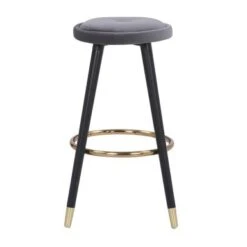 Silver Orchid Cavalier Counter Stool - Set Of 2 - Blue -Elegance Barware 2d797d71 6b2d 4ec0 830c 096a92f712df