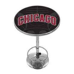 NBA Chrome Pub Table - Fade - 31"H - Brooklyn Nets -Elegance Barware 2d9007b3 b829 4cb3 b04a 863d2875b53e