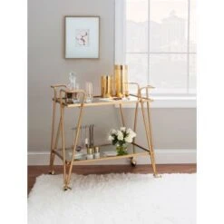 Theresa Bar Cart Gold -Elegance Barware 2e3e0f59 ced4 4dfe b59a 3ce90b2e329b