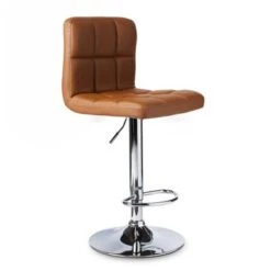 Porch & Den Galena Upholstered Chrome Adjustable Bar Stools (Set Of 2) - Black -Elegance Barware 2f16f8d2 b565 4196 b889 84919bd79d68