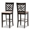 Baxton Studio Jason Modern And Contemporary 2-Piece Bar Stool Set - Sand -Elegance Barware 30a33b2e c748 407d 9ee4 bce2538c944d