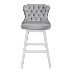 Hillsdale Furniture Rosabella Wood Swivel Stool - Wirebrush Gray - Counter Height -Elegance Barware 3117173b e6ca 4911 a3ec ea517368218b