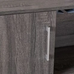 Lochner 15-Bottle Wine And Bar Cabinet By Christopher Knight Home - Sonoma Gray Oak + Black -Elegance Barware 316a3cfa ff9a 4fc0 af98 6ab291265ad7