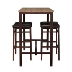 Veronica Three Piece Pub Set Espresso -Elegance Barware 317dedc7 60e3 492e a55d cd95c0a478f7