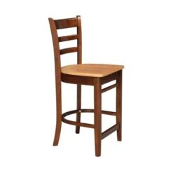 Emily Solid Wood Stool - Black - Counter Height -Elegance Barware 32356828 9b4b 4681 8dc1 372a349eeb63