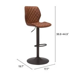 Cherry Park Bar Chair Vintage Brown & Dark Bronze - N/A - Vintage Brown/Dark Bronze -Elegance Barware 33752104 ab2e 4c5e 9607 1f03df1c4c41