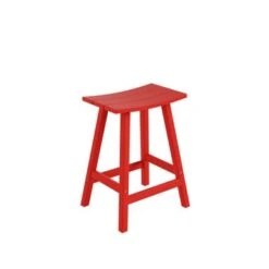 Laguna 24" All-Weather Resistant Outdoor Patio Bar Stool - Orange -Elegance Barware 345ebcbc 406a 4aa4 b9a7 a2257994aabd