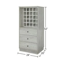 Wooden Wine Cabinet With 3 Drawers - Walnut -Elegance Barware 348b0f81 a527 4096 9a8f 4b79325e94f1